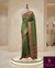 The Kadambari Vilasa: Sage Olive & Royal Purple Kanchipuram Silk Saree