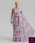 The Lavanya Riva: Lilac Lavender Floral Printed Brasso Saree