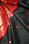The Sovereign Contrast: Black and Red Paithani