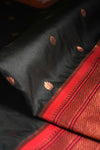 The Sovereign Contrast: Black and Red Paithani