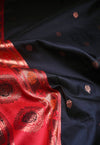 The Sovereign Contrast: Black and Red Paithani