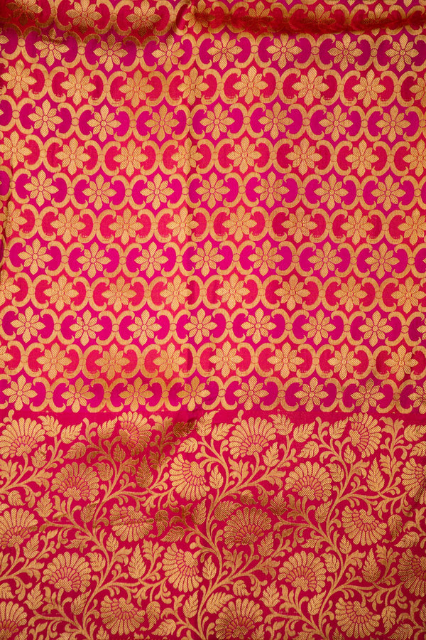 Chilli Red Georgette Silk Saree