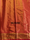 The Amber Grid: Mustard Yellow Patola-Style Silk Saree with Vermilion Red Border