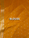 The Hemakshi Vilasa: Haldi Mustard & Antique Zari Woven Saree