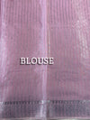 The Charu Nila: Blush Pink Embroidered Pure Linen Saree