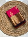 The Kalyani Vilasa: Rani Pink & Royal Purple Kanchipuram Silk Saree