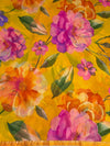 The Siya Riva: Sunshine Yellow Floral Printed Saree
