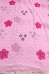 The Naina Riva: Baby Pink Floral Printed Saree