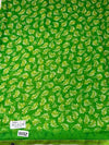 The Harita Ira: Lime Green Botanical Printed Saree