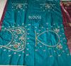 The Lavender Luster: Rose Gold & Muted Mauve Silk Saree with Ornate Paisley Border