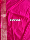 The Meenakshi Vilasa: Rani Pink & Antique Gold Banarasi Silk Saree