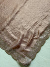 The Alvira Riva: Smokey Taupe Scalloped Embroidered Saree