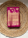 The Manorama Mayura: Magenta-Purple Kanchipuram Silk Saree