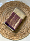 The Rukmini Vilasa: Champagne Gold & Plum Wine Kanchipuram Tissue Silk Saree