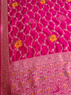 The Pavitra Vilasa: Rani Pink Woven Silk Saree