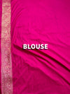 The Pavitra Vilasa: Rani Pink Woven Silk Saree
