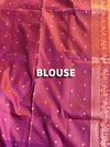 The Sanvi Vilasa: Sunset Peach-Orange & Wine Purple Soft Silk Saree