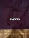 The Kalyani Vilasa: Cream & Coffee Brown Kanchipuram Silk Saree