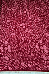 The Rohini Riva: Deep Maroon & Mint Lace Floral Printed Saree