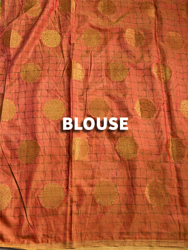 The Meenakshi Vilasa: Emerald Green Patola & Bandhani Saree