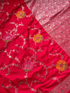The Kalyani Vilasa: Crimson Red Woven Saree