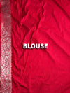 The Kalyani Vilasa: Crimson Red Woven Saree