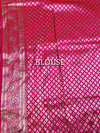 The Rosewood Malini: Pastel Plum & Gold Floral Woven Saree