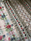 The Blush Botanical: Pastel Pink Premium Brasso Saree