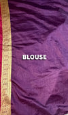 The Rajeshwari Vilasa: Deep Maroon & Antique Gold Woven Saree