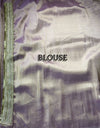 The Rose Quartz Shimmer: Metallic Mauve Tissue Silk Saree with Chevron Texture