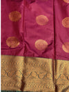 maroon kanjipuram saree