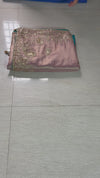 The Ira Vilasa: Dusty Rose Embroidered Saree