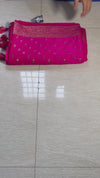 The Gulabi Gulzar: Rani Pink Banarasi Silk Saree With Gold Zari Buta