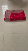 The Tara Riva: Crimson Berry Embroidered Saree