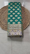 The Nilambari Vilasa: Peacock Teal & Royal Blue Banarasi Silk Saree