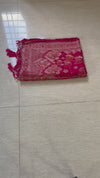 The Rohini Vilasa: Rani Pink & Antique Gold Silk Saree