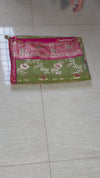 The Vasundhara Sparkle: Olive Green Banarasi Silk Saree With Swarovski Diamonds
