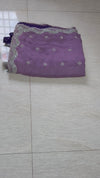 The Lavanya Vilasa: Lavender Mauve Embroidered Saree