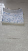 The Ivory Nila: Pure White & Powder Blue Embroidered Cotton Saree