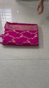 The Pavitra Vilasa: Rani Pink Woven Silk Saree