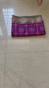 The Vaishnavi Riva: Royal Purple & Emerald Green Patola Printed Saree