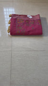 The Rohini Vilasa: Rose Coral Royal Safari Handloom Cotton Saree