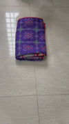 The Neelima Mayura: Royal Blue Patola Printed Silk Saree