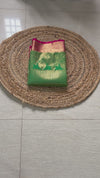 The Devika Mayura: Parrot Green & Rani Pink Kanchipuram Silk Saree