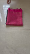 The Chandrika Vilasa: Jet Black & Rani Pink Handloom Silk Saree