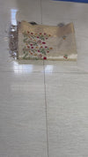 The Deccani Glade: Off-White Tussar Cotton Saree with Multi-Hued Wildflower Pallu