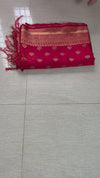 The Kalyani Vilasa: Crimson Red & Antique Gold Woven Saree