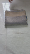 The Chandrika Mayura: Smoky Grey & Antique Gold Tissue Sare